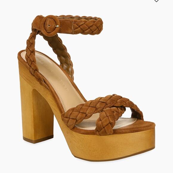 Veronica Beard Brown Platform Heels - Picture 1 of 16